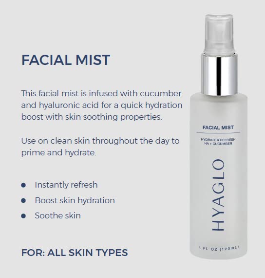 Facial Mist  |  Cucumber + Hyaluronic Acid